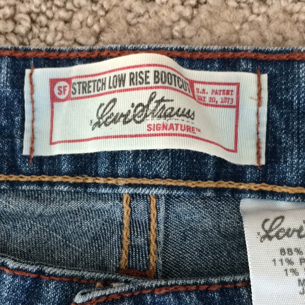 Levi Strauss stretch low rise bootcut Jean 10 long - Picture 3 of 8